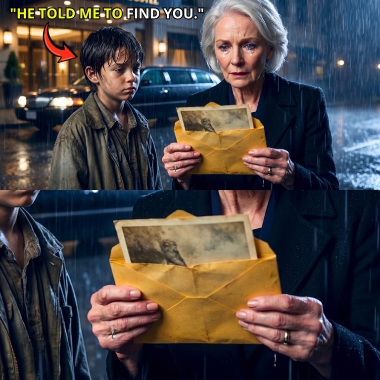 A Boy Stood in the Rain Outside a Gala and Handed a Billionaire a Photograph—Then Everything Changed