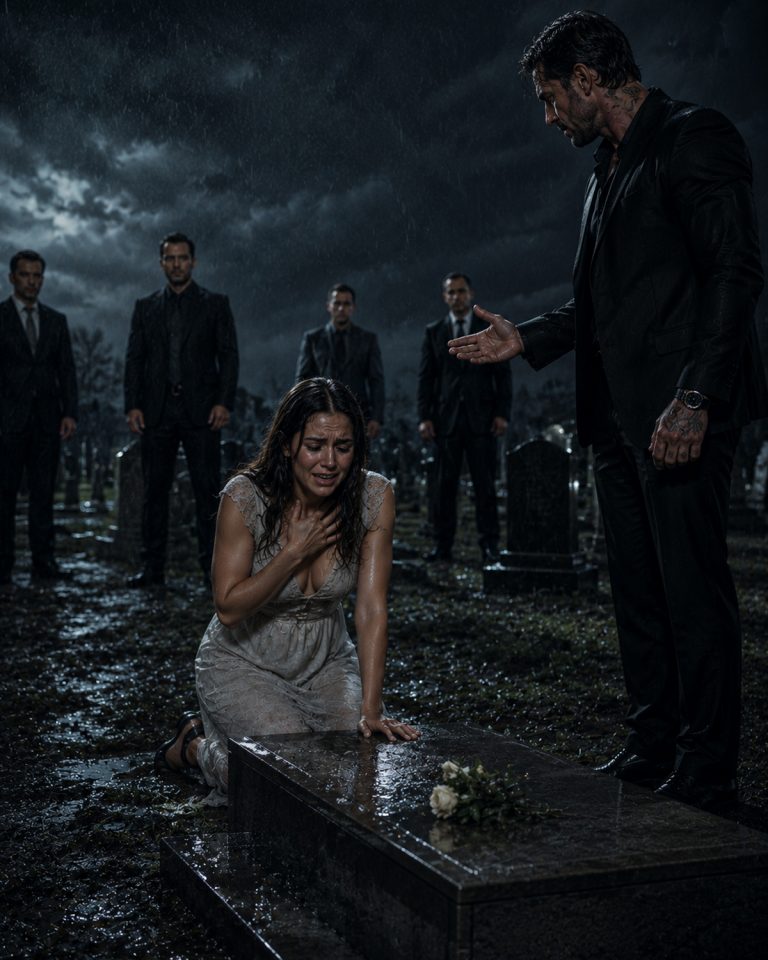 “A single mom knelt at a grave in the rain, reading a letter to a girl she’d secretly protected for over a year. Then a voice shattered the silence — ‘That’s my daughter’s grave. Who are you?’ She looked up into the cold eyes of the most feared mafia boss in the city. The diary hidden in her apartment held the truth about his daughter’s death. And that truth would either bring him justice — or get her killed.”