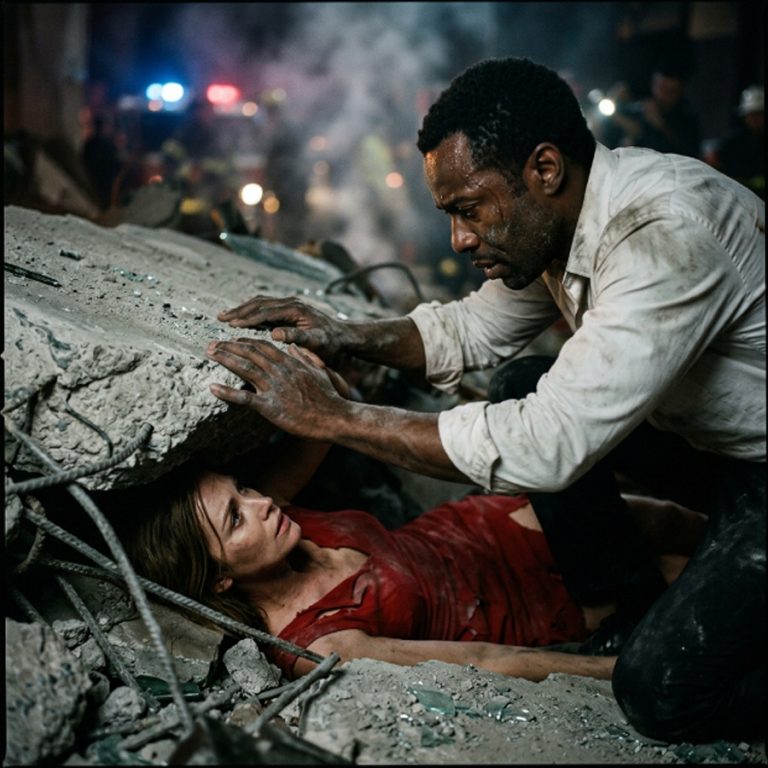 “I try to be,” Darius said as he pushed against a slab of concrete weighing hundreds of pounds while a stranger trapped beneath him fought to stay conscious. He had exactly 45 minutes to get to the most important interview of his life when the ground began to shake, glass shattered everywhere, and a broken voice whispered “please don’t leave me.” Then he made a choice that cost him everything — until a phone call came that he never saw coming.