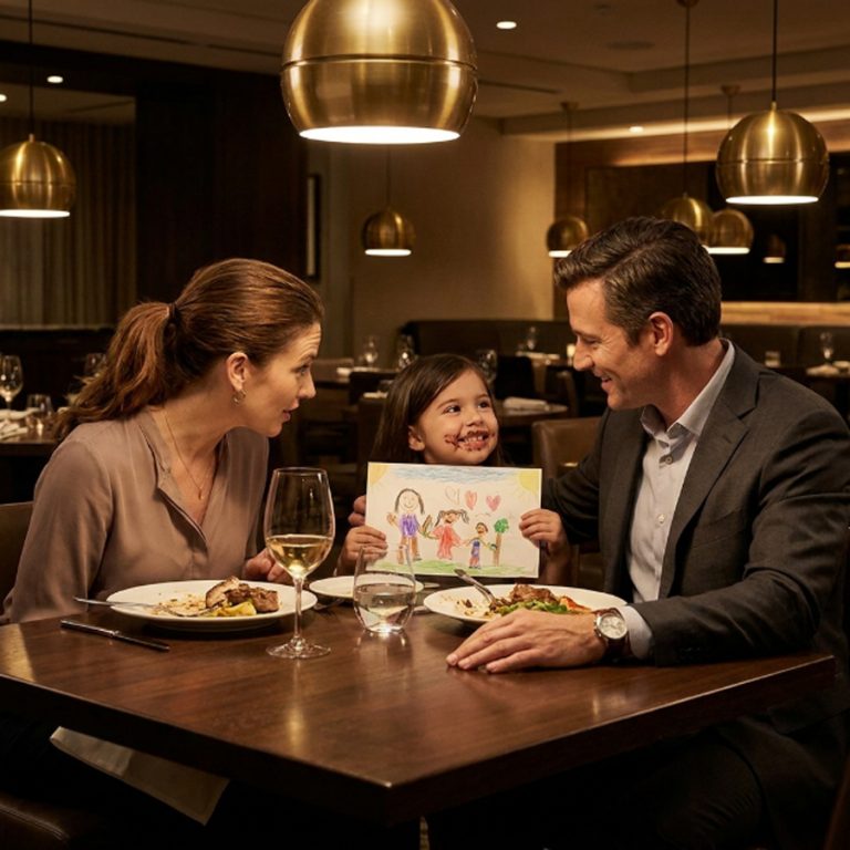 On his birthday, the millionaire couldn’t get a table at the restaurant until a single mother invited him to sit down. She had no idea who he was — just a tired stranger with nowhere else to go. Her five-year-old daughter informed him that he was “in the testing phase.” He laughed for the first time in months. But when the child’s absent father showed up in a park and filed for custody, the quiet birthday dinner turned into a legal war. And the woman who had only offered a chair discovered that the “lonely businessman” she’d befriended owned the law firm that would save her family.