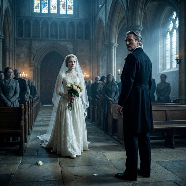 The bells of St. Allaric rang slow and heavy like they were warning her to turn back while she still could. Clara Ren walked down the long stone aisle, only 20 years old, her hands shaking beneath white gloves. Her father’s debts had written this day into her life. At the altar stood the Duke of Alderon Veil — 47, silver-streaked hair, storm-blue eyes that held no warmth. The ring slid onto her finger, cold and heavy. But that night, he did not come to her bed. Instead, he placed a small velvet box on the table and left. Inside was a silver key and a note: “This key unlocks your chamber. You are free to close your door or open mine. The choice shall always be yours.” And in that moment, everything she believed about her fate changed.