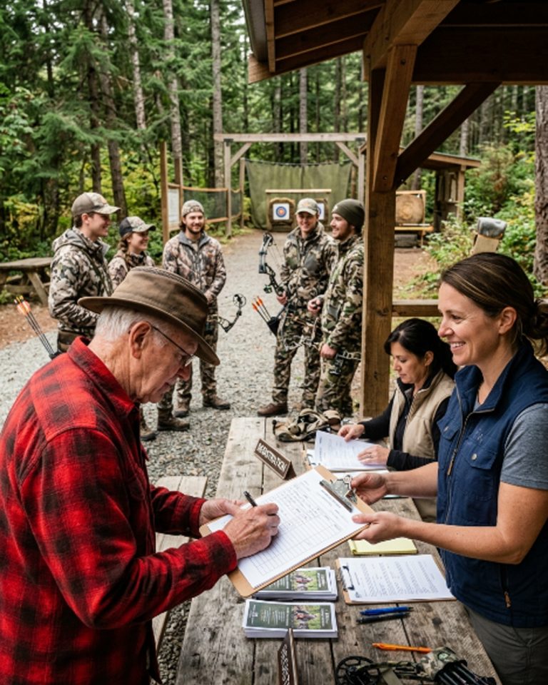 “That thing belongs in a museum, not a tournament.” The words carried across the registration table like a stone dropped in still water. Cody Farrell said them to his friend — loud enough for the old man eight feet away to hear every word. Harold Briggs was 76 years old, carrying a longbow he’d built in 1969, and he did not stop signing his name. He finished the entry form, picked up his bow, and walked toward the staging area. What happened over the next three hours would leave every archer at Pinerest standing in silence, staring at a scorecard that none of their expensive equipment could explain. And when the tournament director read the name he’d looked up that morning, the entire porch learned what real skill looks like.