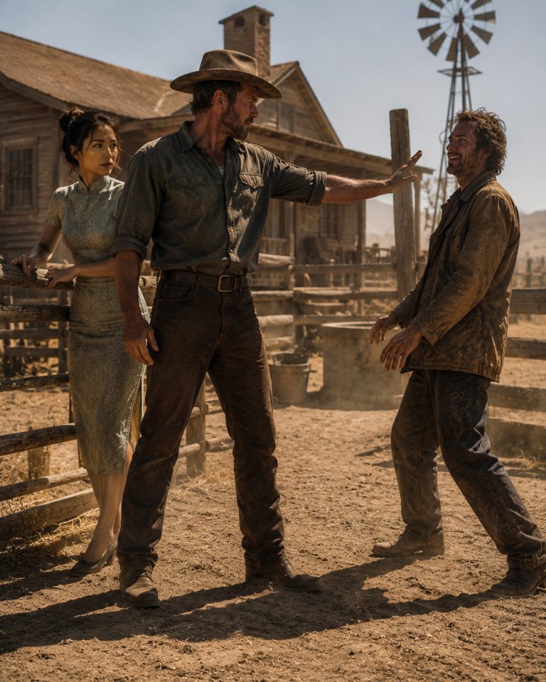“Not yours,” the rancher said, stepping between the prospector and the young Chinese woman he’d found abandoned near a dried-up creek bed. She had been left behind when the railroad finished, stranded with nothing but a jade pendant and a handful of dried rice. Then a lone rider appeared on the ridge, herded them like stray cattle, and locked them in a barbed-wire corral. But when a drifter’s grin lingered too long, something in that rancher’s eyes shifted — and Mai realized she had just become the most dangerous thing in the high desert.