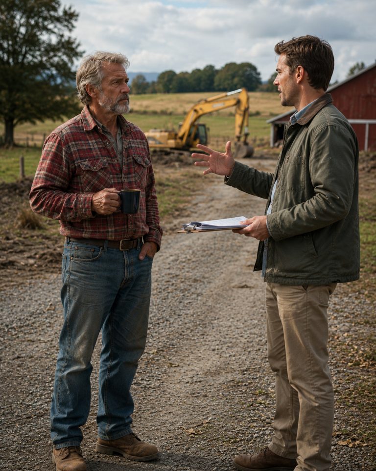“For as long as anyone in Caldwell County could remember, the Higgins family pond had been the one thing on the farm nobody touched.” So when 62-year-old Walter Higgins backed a rented excavator down his gravel lane and told his neighbor he intended to drain it dry, the neighbor laughed out loud right there in the driveway. Within a week, half the township had heard about it. Men who hadn’t spoken to Walter in years suddenly had opinions. At the feed store, at the diner on Route 9, the question was the same: Had Walter Higgins finally lost his mind? Walter said nothing. He kept the excavator running. And three weeks into the draining, with the water level dropping a few inches a day, something started surfacing in the exposed mud that nobody could explain.