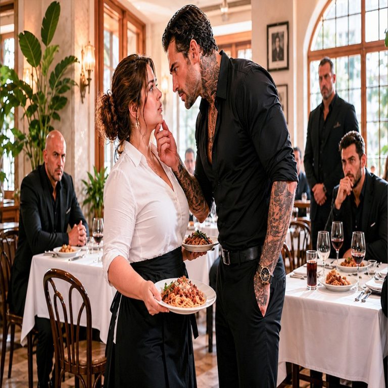 The Waitress Nobody Saw Just Saved a Mafia Boss—Then He Dropped to One Knee