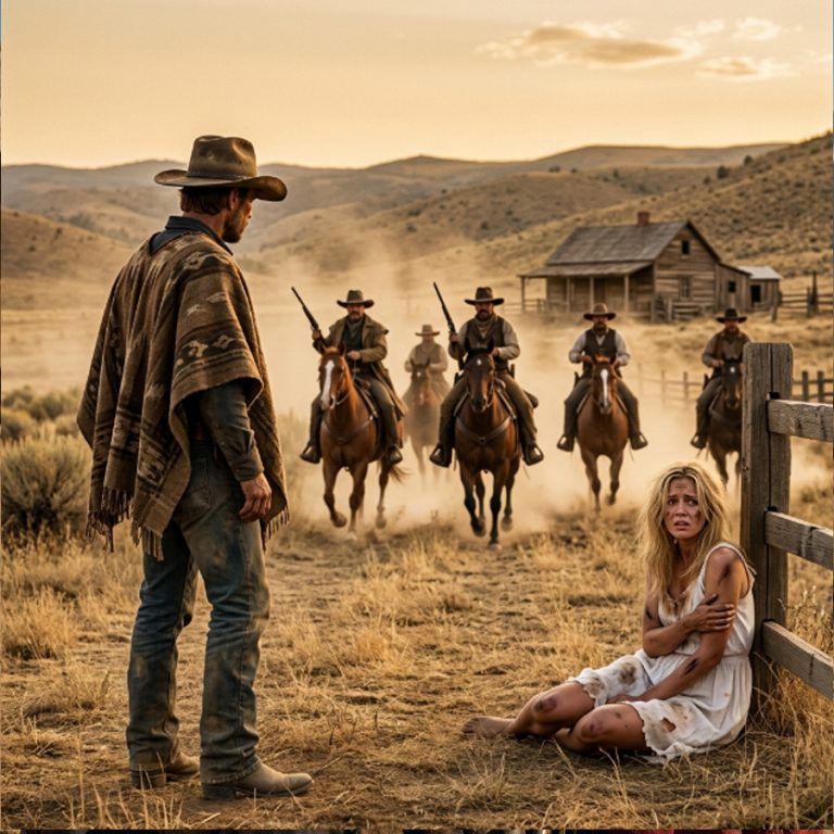 A Wounded Gunslinger Found Shelter With a Lone Ranch Girl—Then Five Killers Came for Her
