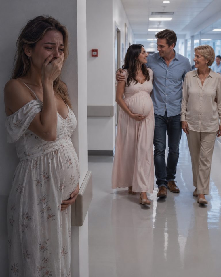 “I thought Connor had a board meeting with my father,” Harper whispered, her pregnant belly heavy with their child. Then she walked into the hospital corridor and saw him with his arm wrapped around her best friend Samantha’s waist — while her mother-in-law stroked the other woman’s back and called it “the grandchild I’ve been waiting for.”