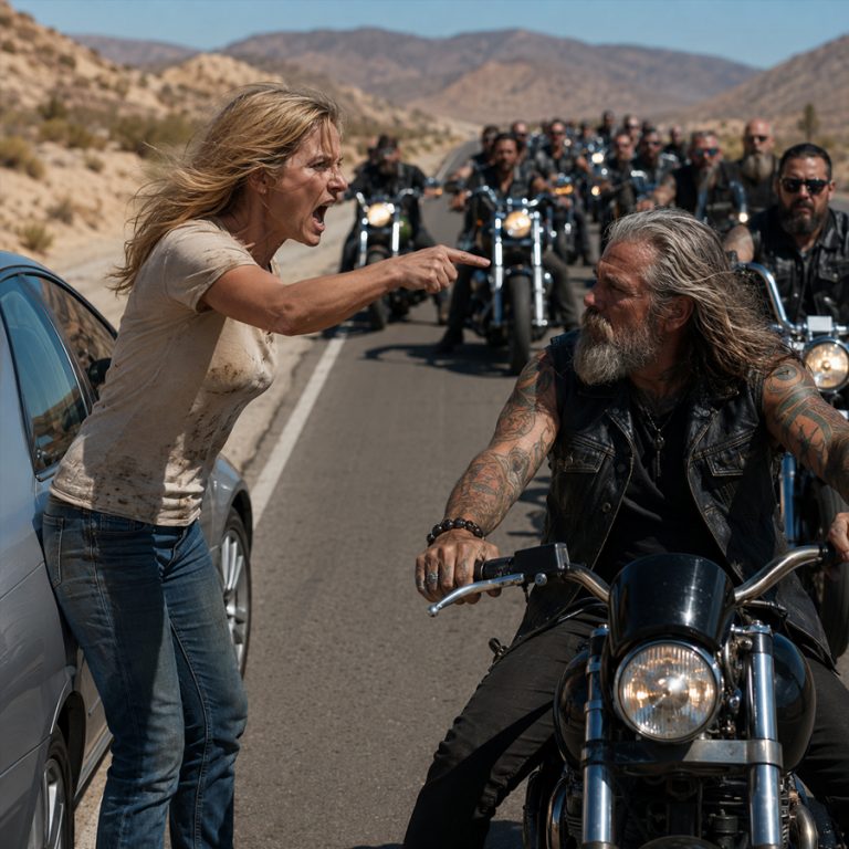 She Cut Off 50 Hell’s Angels on a California Highway – Then They Saved Her Daughter’s Life