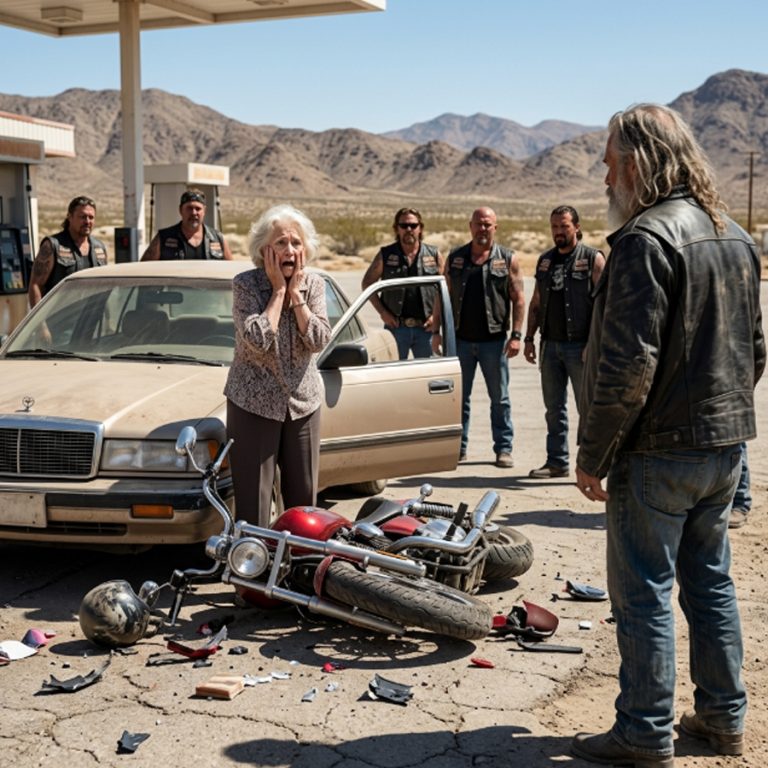 A 78‑Year‑Old Widow Backed Into a Hell’s Angels Bike – Then the President Made Her an Offer