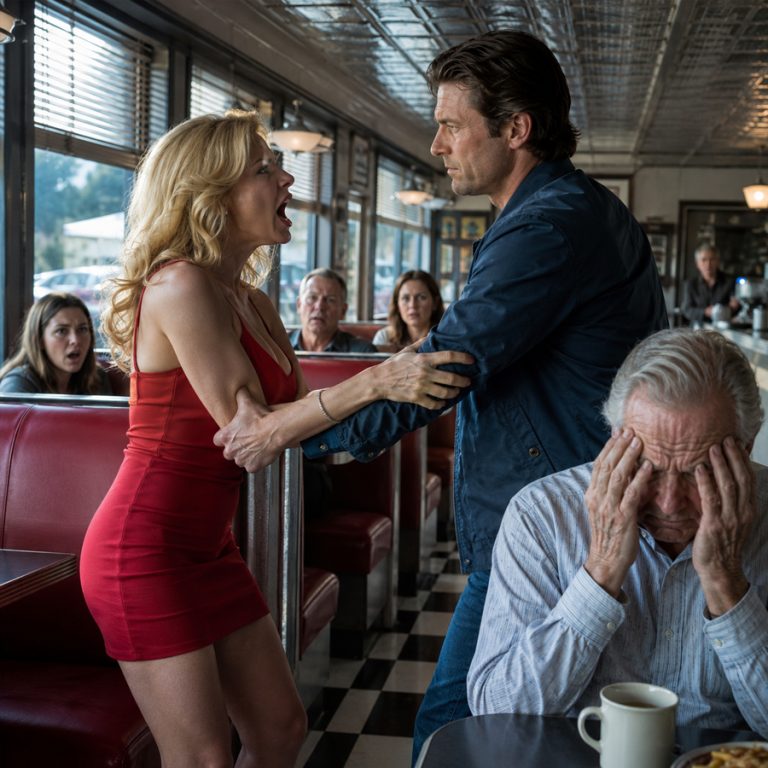 She Mocked the Old Man Alone in the Diner—Then a Stranger Sat Down and Told Everyone Who He Really Was