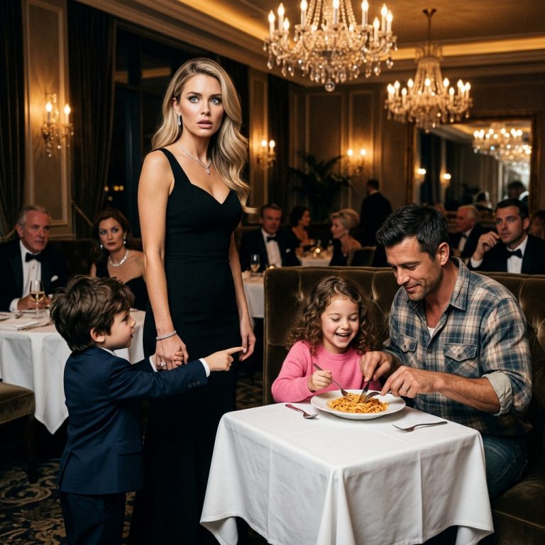 A 6-Year-Old Boy Refused to Sit in VIP—He Dragged His Billionaire Mother to a Single Father’s Table and Changed Everything