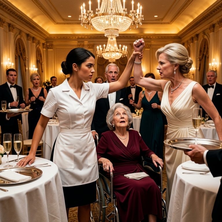 A Waitress Stopped a Socialite from Slapping an Elderly Woman—Then She Discovered Who the Old Woman’s Son Was