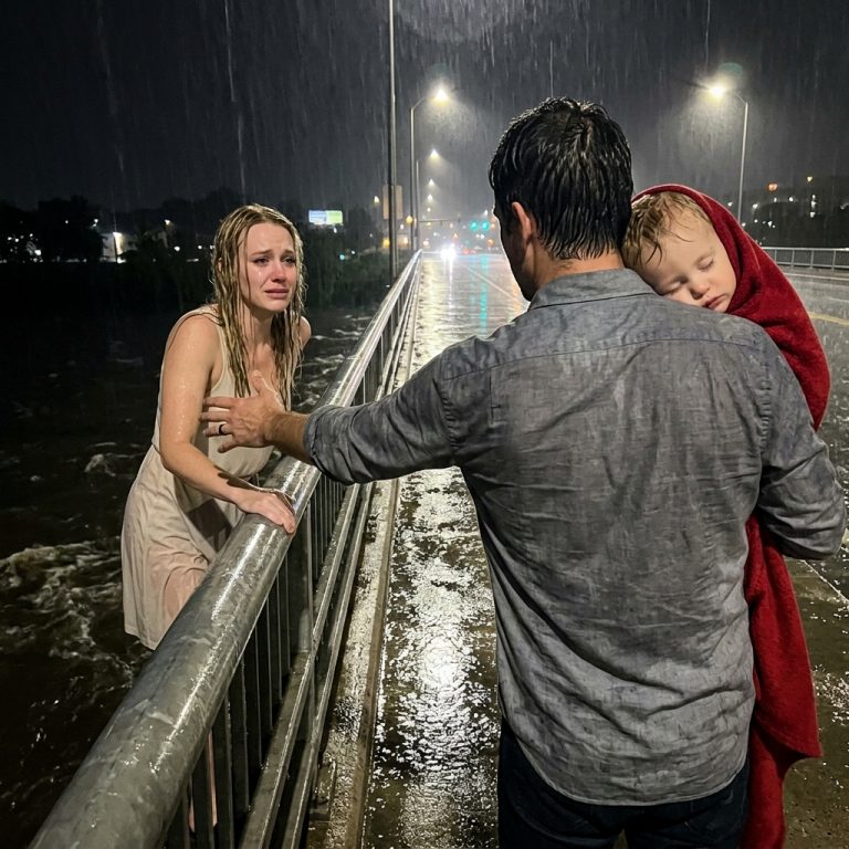 A Struggling Single Dad Stopped on a Rainy Bridge to Save a Stranger—Neither Knew It Would Save Them Both