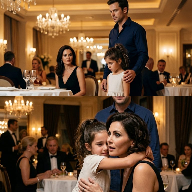 A Little Girl Shattered a Champagne Glass in a Billionaire’s Restaurant—Then She Hugged Her and Said Thank You for Saving Our Home