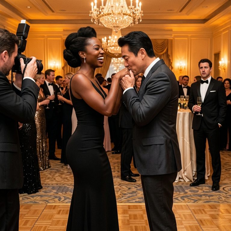 The Champagne Stopped Halfway to His Lips at 8:22—Then He Saw His Ex-Wife on the Arm of a Rival Billionaire