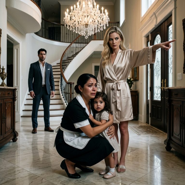 A Billionaire’s Fiancée Screamed “Get Out” at a Maid’s Child—Then He Came Downstairs and Changed Everything