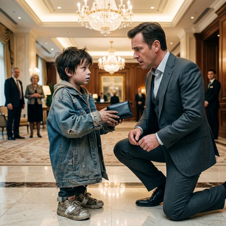 A Street Kid Returned a Billionaire’s Wallet and Discovered the Man Was His Father
