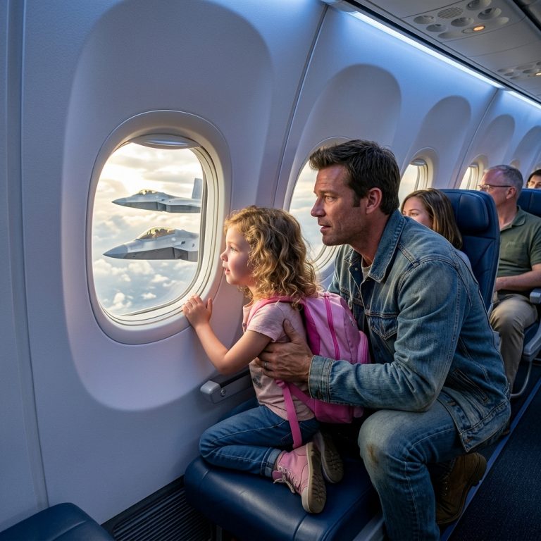 A Quiet Dad Calmed a Terrified Child on a Plane—Then Fighter Jets Came to Salute Him