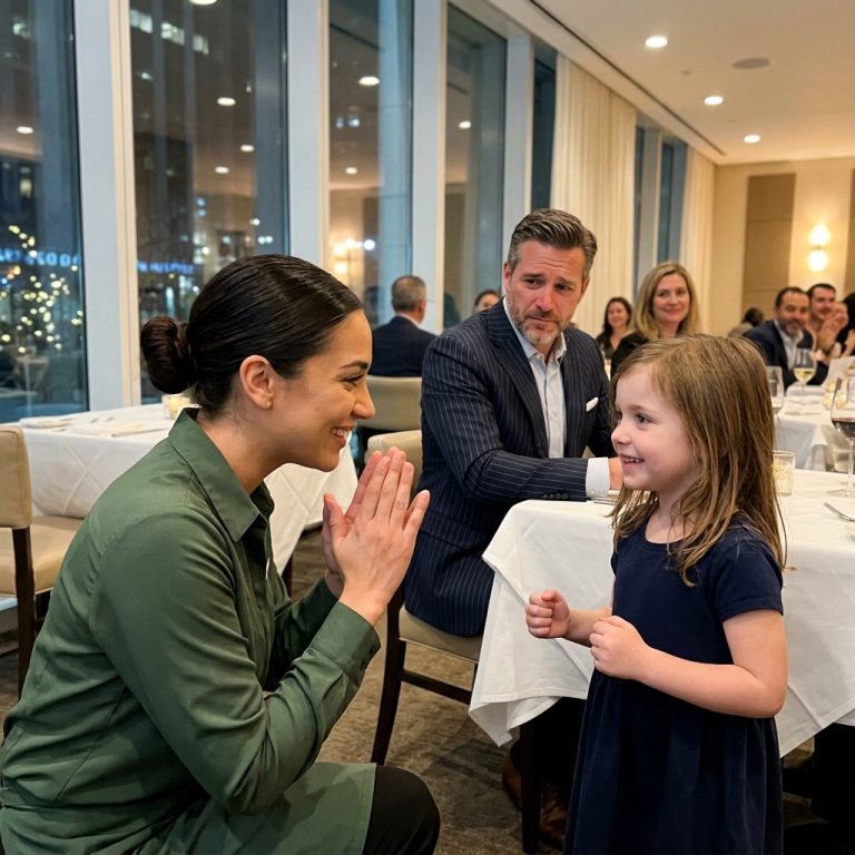 “A Waitress Signed ‘Hello’ to a Deaf Girl—What Happened Next Left the Entire Restaurant Speechless”
