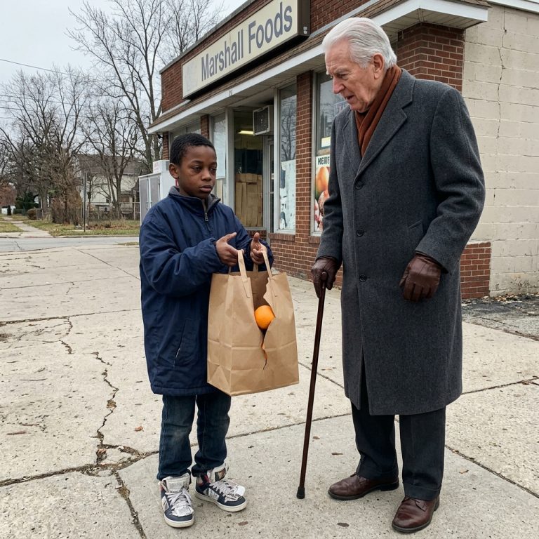 A Hungry Boy Helped an Old Man With His Groceries—He Didn’t Know He Was a Billionaire