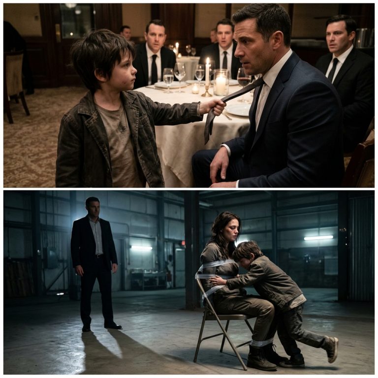 A 7-Year-Old Grabbed a Mafia Boss’s Tie and Said “One of Your Guys Made My Mom Cry”—Everything Changed