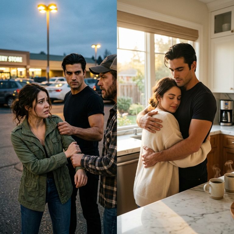 My Ex-Husband Found Me in a Parking Lot—Then a Stranger Said “Let Her Go” and Everything Changed