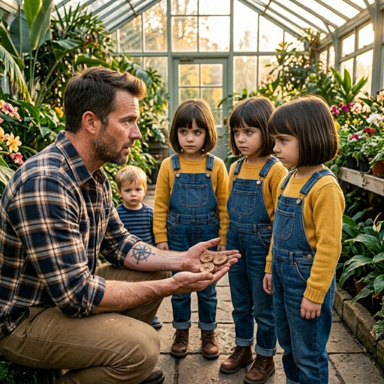 Three Identical 7-Year-Olds Walked Up to a Tattooed Carpenter—And Said Their Mom Had the Same Mark