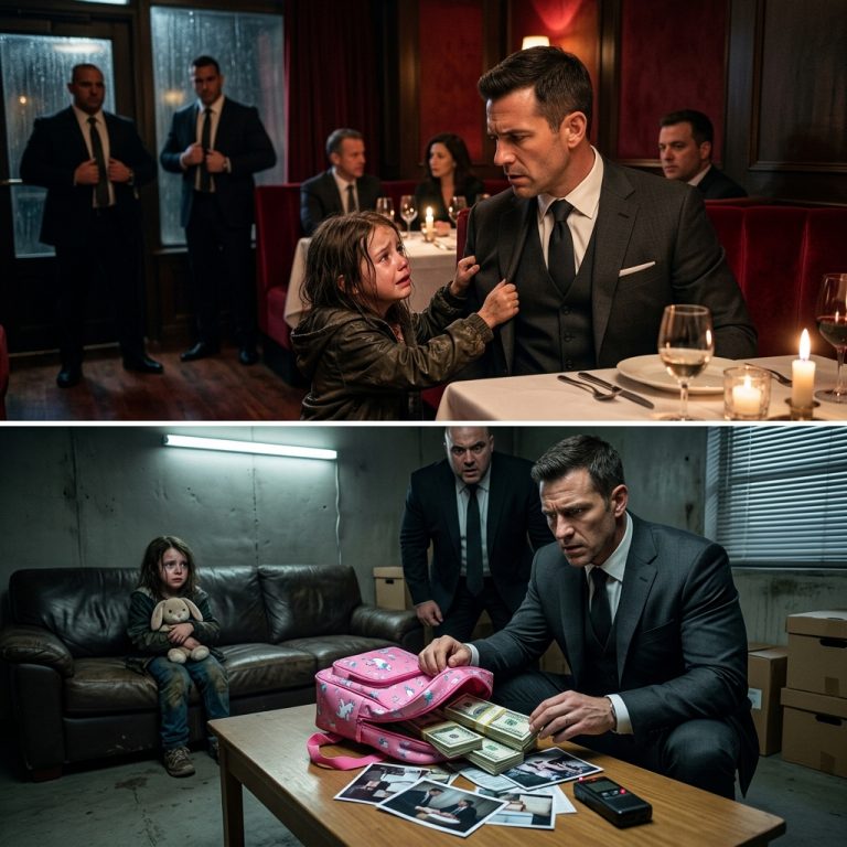 A 7-Year-Old Girl Ran Into a Mafia Restaurant and Whispered, “Hide Me From My Dad”—What They Found in Her Backpack Changed Everything