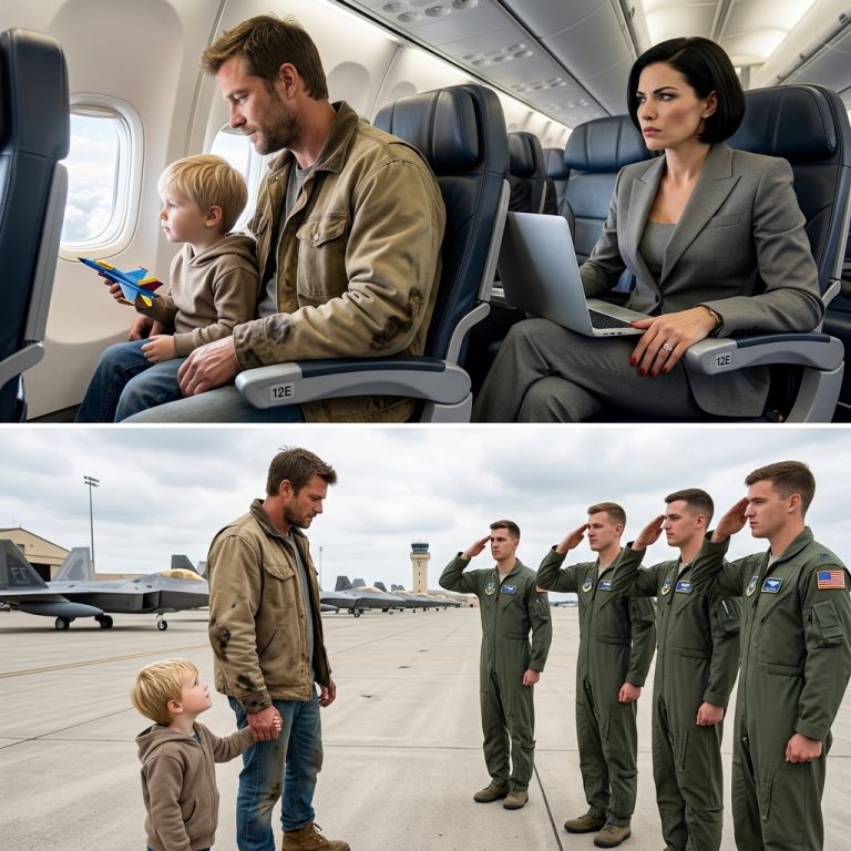 The CEO Judged the Man in the Oil-Stained Jacket—Then Fighter Pilots Started Saluting Him