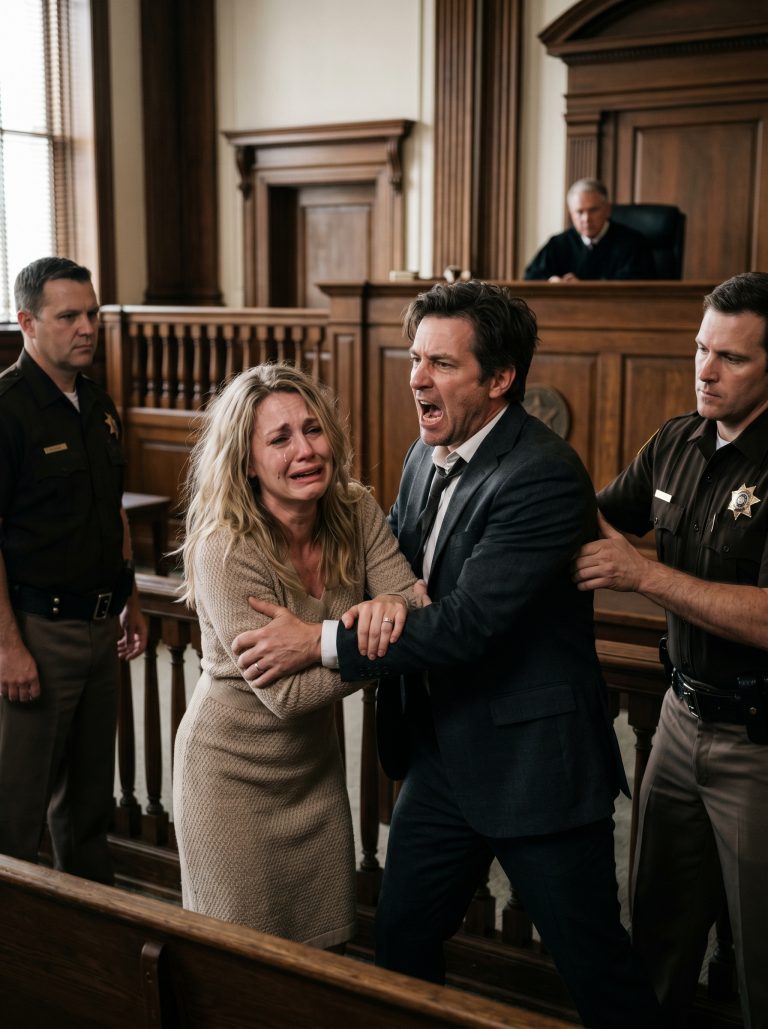 “Thomas, I just need you to sit with me for a while,” she whispered from her hospital bed, her body ravaged by cancer. He dropped divorce papers on her tray instead, walked out with his 24-year-old mistress, and took everything. Five years later, he stood in my courtroom facing federal charges — and he had no idea I was the judge who would decide his fate until it was too late.