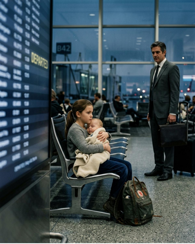 The Stepmother Left Them at Gate B17 with Only Three Pieces of Cereal but She Had No Idea Who Was Sitting Across the Concourse