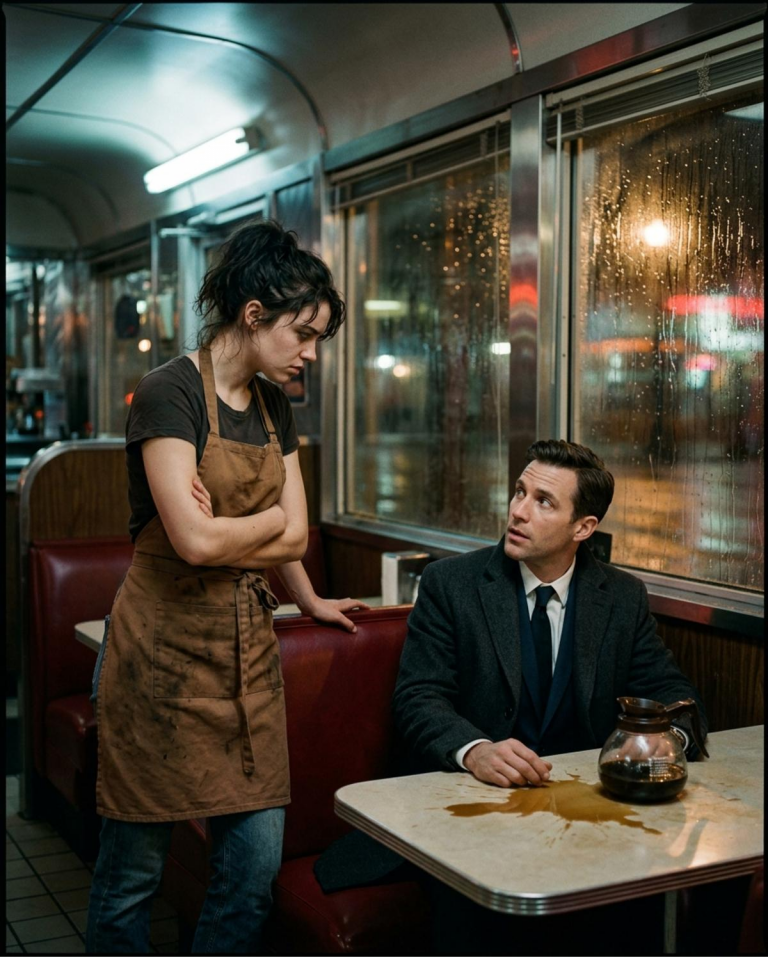 The Night the Broken Waitress Refused to Let the City’s Most Feared Man Break Her Spirit