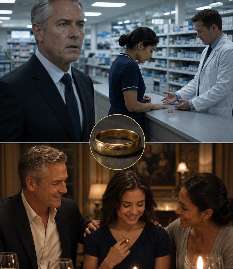 “Forever, no matter where life takes us,” the engraving read. Daniel Harper froze in that pharmacy, watching his housekeeper of five years hand over her only piece of jewelry. A scratched gold wedding ring. She was buying medicine for her sick daughter. Then he saw the name inside — and the brother who had disappeared 25 years ago suddenly wasn’t so lost anymore. Sometimes the smallest objects carry the biggest stories.