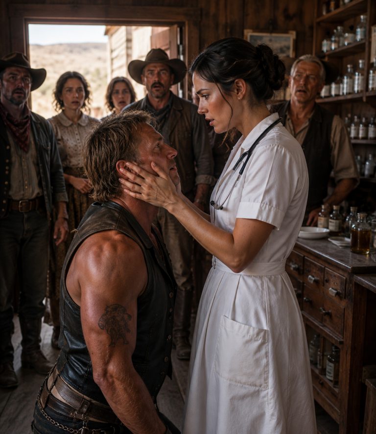 “Blood stained the rough floorboards of the Oak Haven Clinic, but it wasn’t the grizzly bear wounds that brought the rugged mountain man to his knees. It was her, a woman the entire town dismissed.” He clung to her apron, his voice cracking. “Don’t leave me, Josie. You’re the only real thing I’ve ever known.” She was over 250 pounds, mocked by the town’s women, deemed “too slow” and “wholly unsuited for a husband.” But when they brought in a dying trapper mauled by a cougar, the town doctor gave up. She didn’t. She spent 12 hours stitching him back together, boiling water, refusing to let him die. Now he was framed for murder, bleeding from a fresh gunshot wound—and she was the only person standing between him and a hanging.