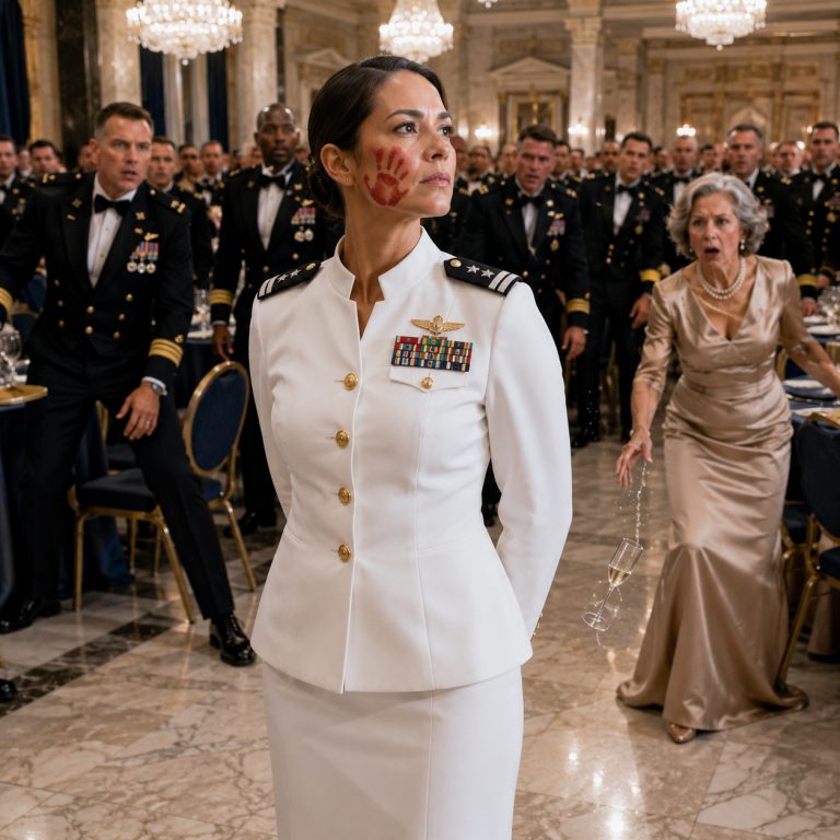 “My mother’s laugh tore through the grand marble hall as she told everyone I was ‘just a soldier’—and that my brother was the real one. Then he raised his hand and struck me across the face in front of 400 guests. But what happened next made every single person in that room rise to their feet… and my mother realized she had thrown away the wrong daughter.”
