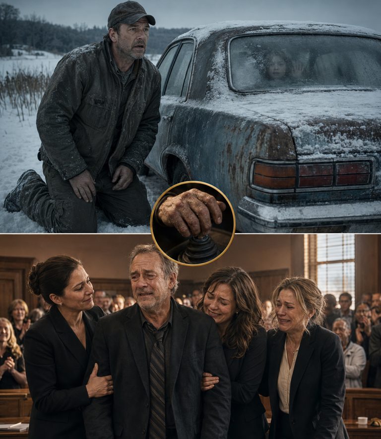 “Don’t,” the oldest girl whispered through the cracked window, her arms wrapped around two trembling sisters in an abandoned car. I knelt in the frozen grass and made a choice that would cost me everything — my savings, my freedom, and nearly my reputation. Twenty years later, in a Tennessee courtroom, three women in dark suits walked through the oak doors to return the favor.