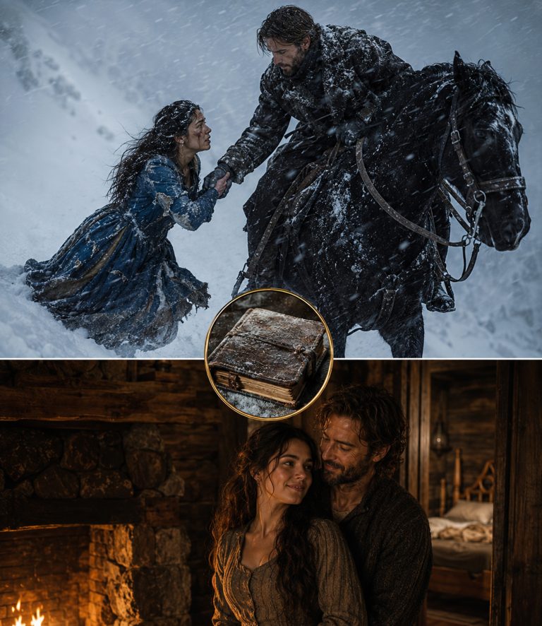 “By the time I saw a black horse cutting through the Montana blizzard, I had lost my mount, my direction, and all feeling in my hands. The rider came through the storm like a man hunting the dead. He lifted me onto his saddle and told me my uncle was dead. Then he made me an offer I couldn’t refuse: marry him or lose the only land I had left.”