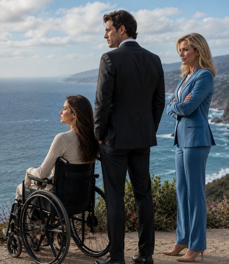 “Just wait here for a second. I will bring some hot coffee from the car.” That was the last thing my husband said before he walked away, leaving my wheelchair unlocked at the edge of a cliff. He thought I couldn’t stand. He thought I was helpless. As his car engine faded into the distance, I slowly stood up on my own two feet — and walked away. Three years of faking paralysis had taught me exactly what kind of man he was. And three years of secretly recording his phone calls had given me everything I needed to destroy him.