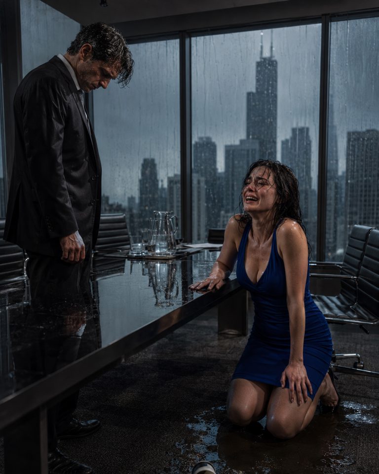 “You’re fired.” I stood on his doorstep at midnight, rain soaking through my $3,000 suit, mascara running down my face. I was the most powerful woman in Chicago’s architectural world — and I was completely unraveling in front of my employee. His six-year-old daughter was watching from the hallway. He didn’t say a word. He just stepped aside and let me in. That was the moment I stopped being his boss. That was the moment I started falling apart — and being rebuilt by a man who had every reason to turn me away.