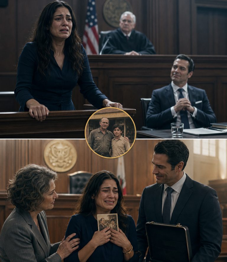 “She sat paralyzed as the judge’s gavel echoed like a gunshot through the mahogany courtroom. Her family home, her life savings, and worst of all, her two young children—gone. Her ex-husband smirked, having orchestrated the perfect legal slaughter. But neither of them knew who had just stepped through the double doors. The man who walked in had been waiting five years for this moment, and he had evidence that would destroy everything.”