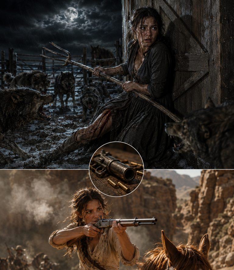“Marry him or lose everything,” the cattle baron laughed. They brought my new husband out in a wheelbarrow — a paralyzed man, broken and humiliated. The whole town watched, waiting for me to break. I knelt in the dirt, took his hand, and said “I do.” That was the day they learned something they never expected: you don’t bury a mountain man alive.