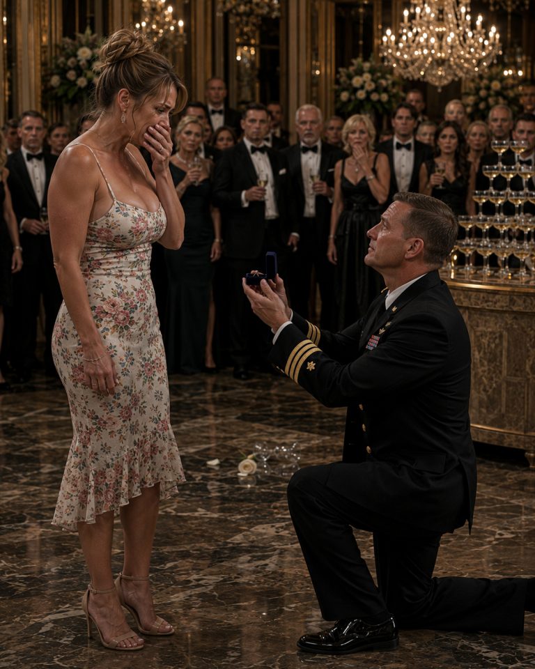 “Some people simply lack the temperament for real medicine,” the surgeon laughed as the ballroom elites mocked the exhausted nurse in scrubs by the door. Then the decorated military commander she’d saved burst through the crowd, ignored the millionaires, dropped to one knee — and said something that made the room go dead silent.