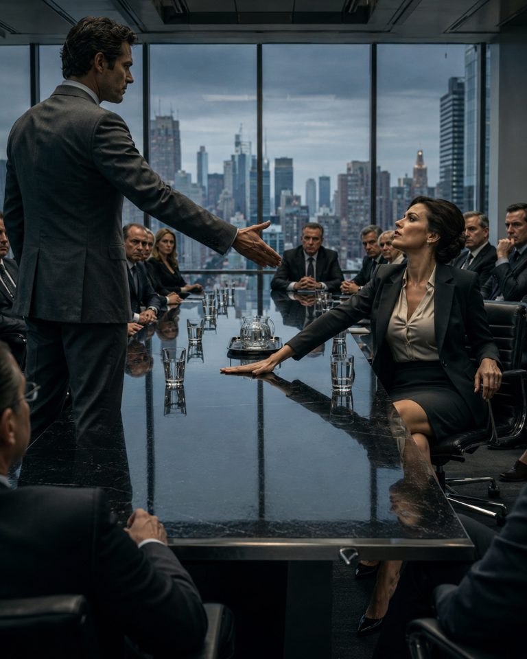 “I wasn’t expecting a courier,” Clare Whitmore said, leaving her hand flat on the table in front of 12 executives. The man in the worn gray suit kept his hand extended for one more beat — long enough for everyone to register it had been refused. Then he buttoned his jacket, walked out of the boardroom, and made a single phone call. Within 14 days, $200 million vanished. Clients fled. Her empire began to crumble. She never saw it coming.