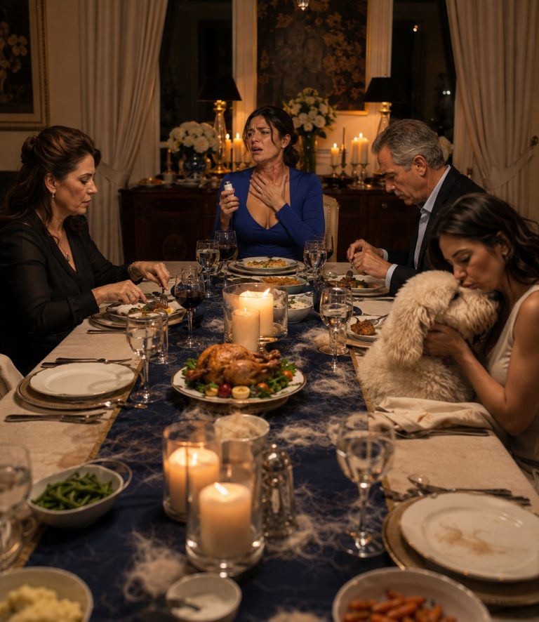 “My mother told me to take my allergy attack outside because my sister’s dog was enjoying dinner. She said it with the calm irritation of someone asking me to move a purse off a chair. I was 27 years old, sitting at my parents’ dining table, trying to pull air through a throat that felt lined with sandpaper. Red welts were climbing from my collarbone toward my jaw. They watched me struggle. No one moved the dog. When I finally collapsed at work and the hospital called my parents, my mother said something to the nurse that I’ll never forget — and that changed everything I knew about my family.”
