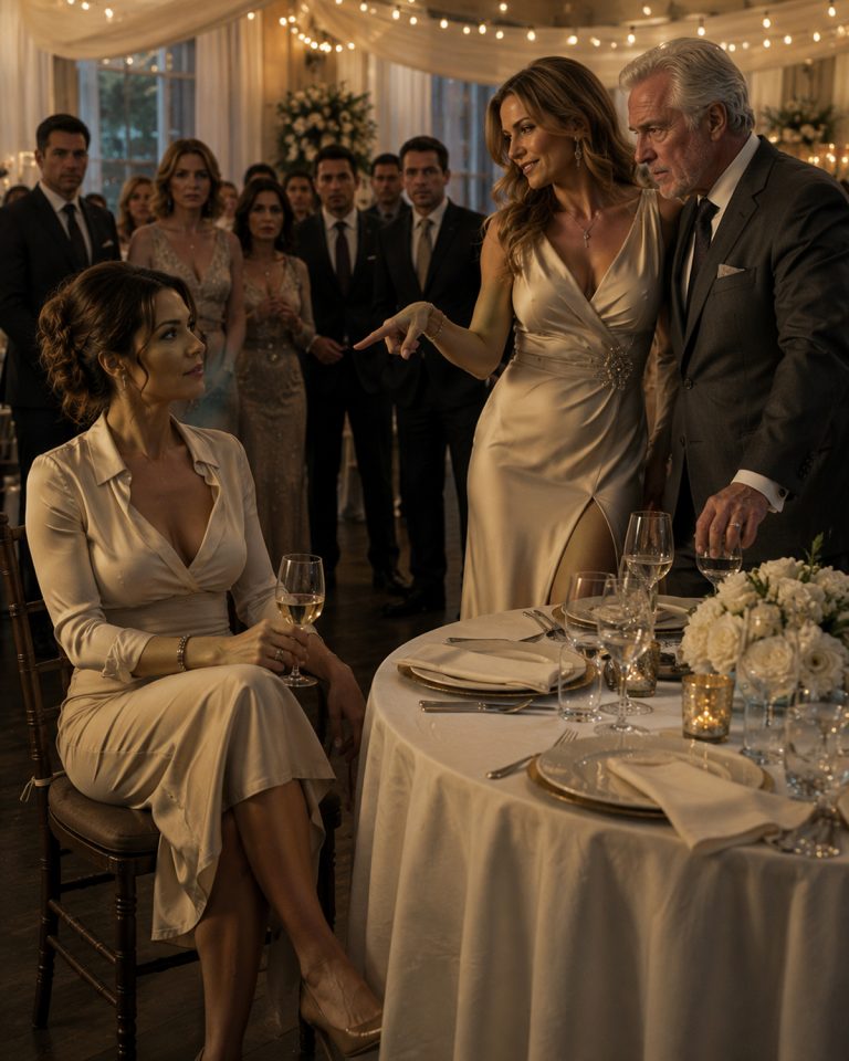 “At my son’s wedding, my sister lifted her glass toward his boss, smiled the way she smiles when she wants something, and introduced me as the unemployed one who lives off the family.” The fork stopped halfway to somebody’s mouth. A whole table of strangers turned to look at me. I laughed. I had practiced laughing. Then the man beside her set his glass down on the linen, slow and careful, and I watched Sandra’s smile freeze on her face. What none of them knew was that the man she’d just tried to impress had spent three years trying to find me. He didn’t know I was her sister. He didn’t know I’d spent two years holding my mother’s hand while she died. He only knew the framework I’d built years ago—the one his entire firm still ran on.
