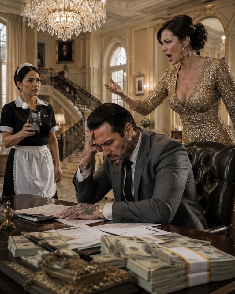 “Money buys power, but it never buys true loyalty.” When a ruthless underworld king faked a catastrophic bankruptcy to test his glamorous fiancée, he expected a broken heart. He didn’t expect his invisible, overweight maid to uncover a deadly conspiracy that would burn his entire criminal empire to ashes. Evelyn Kensington was beautiful, poised, and seemingly devoted—until Vincenzo Costa pretended to lose everything. She didn’t run. She stayed to poison him and inherit $80 million. But the one person who heard her plot was the woman nobody ever noticed—the maid who scrubbed his floors and remembered the day he carried her to the hospital. When the king rose from the dead, his fiancée learned that loyalty isn’t bought with diamonds. It’s earned in the quiet moments when nobody is watching.