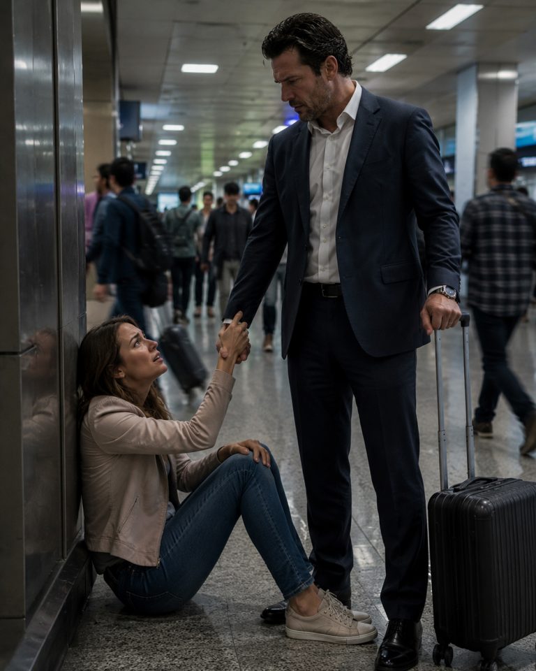 “The traffic jam stretched for miles, and Lucas Hartman missed the most important flight of the year.” Sitting in the terminal, surrounded by rushing travelers, he noticed a young woman in the corner of the lobby. Beautiful, but dressed in worn clothes, sitting quietly like someone with nowhere to go. At first, he walked over to give her cash and leave. But when she grabbed his hand and begged to borrow his car to go home, he froze. He was a man who built his life on control, every decision backed by data, every risk calculated three times over. Why would he hand his keys to a complete stranger? What he didn’t know was that she wasn’t asking for money—she was asking for trust. And what she gave him in return was something he’d lost years ago.