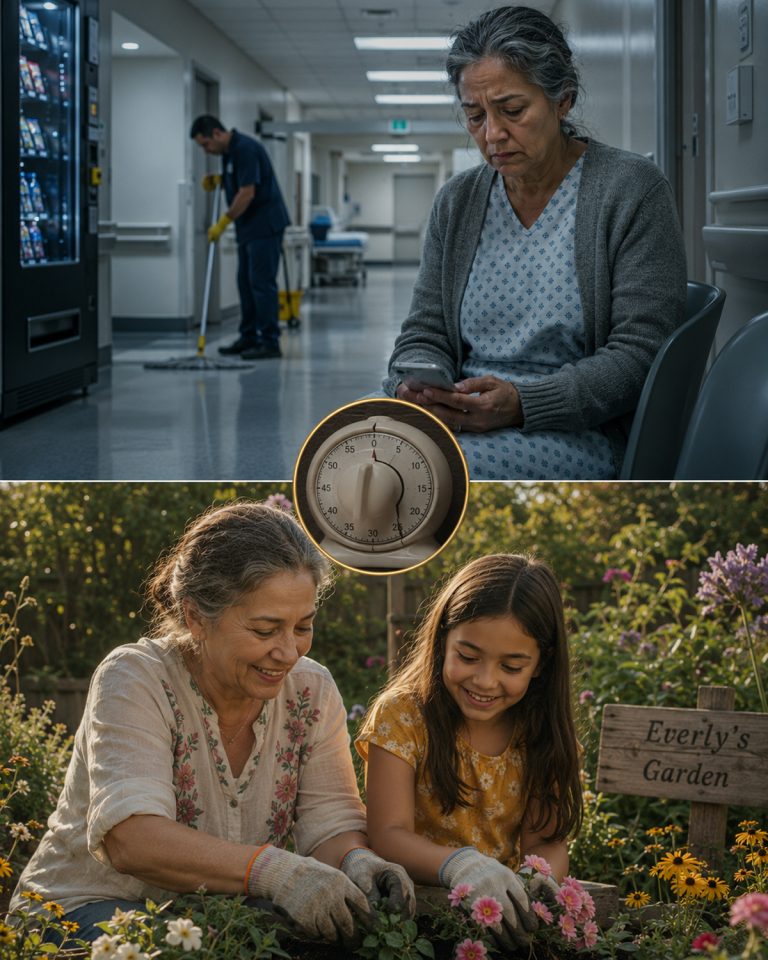 “Not my problem,” my only daughter texted as I lay on the kitchen floor at 60, burning with fever and too weak to stand. My three sons said they had their own lives. Nobody came. I called an ambulance myself and sat alone in a hospital hallway hearing the word tumor for the first time. Then my granddaughter showed up — and when I received a $400,000 settlement, I made a decision that changed everything.