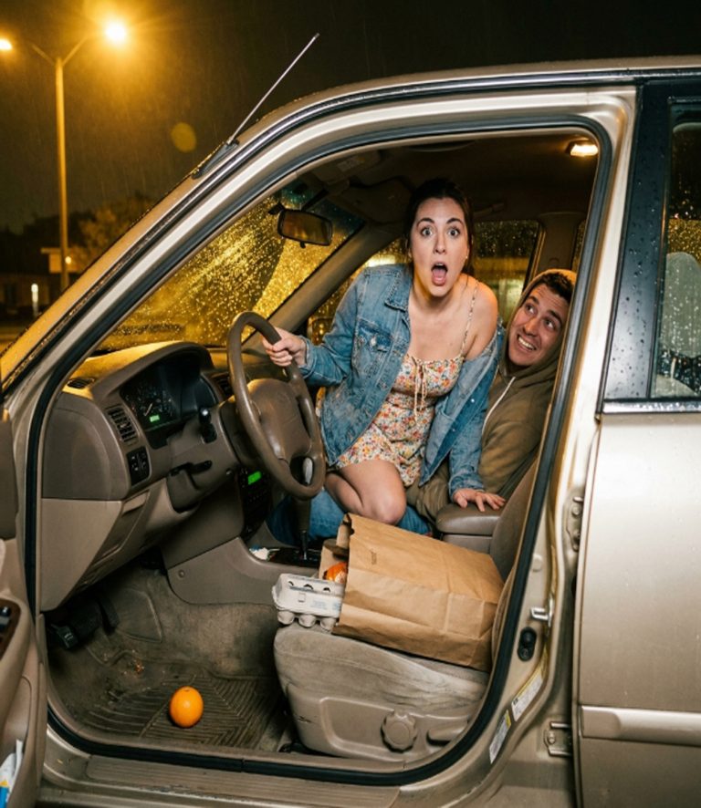 A stranger opened my driver’s door in a supermarket parking lot, climbed right into my car, and sat directly on me like we had made an appointment. For about three seconds, neither of us moved. Then she screamed. “What are you doing in my car?” she demanded. I looked around my dashboard like maybe I had missed a meeting. “Your car? You’re sitting on me.” She was so embarrassed she could barely speak — until I asked for her number. That first date led to the best two months of my life. Then she got offered a job in Denver. And I had to decide whether to ask her to stay or let her go.