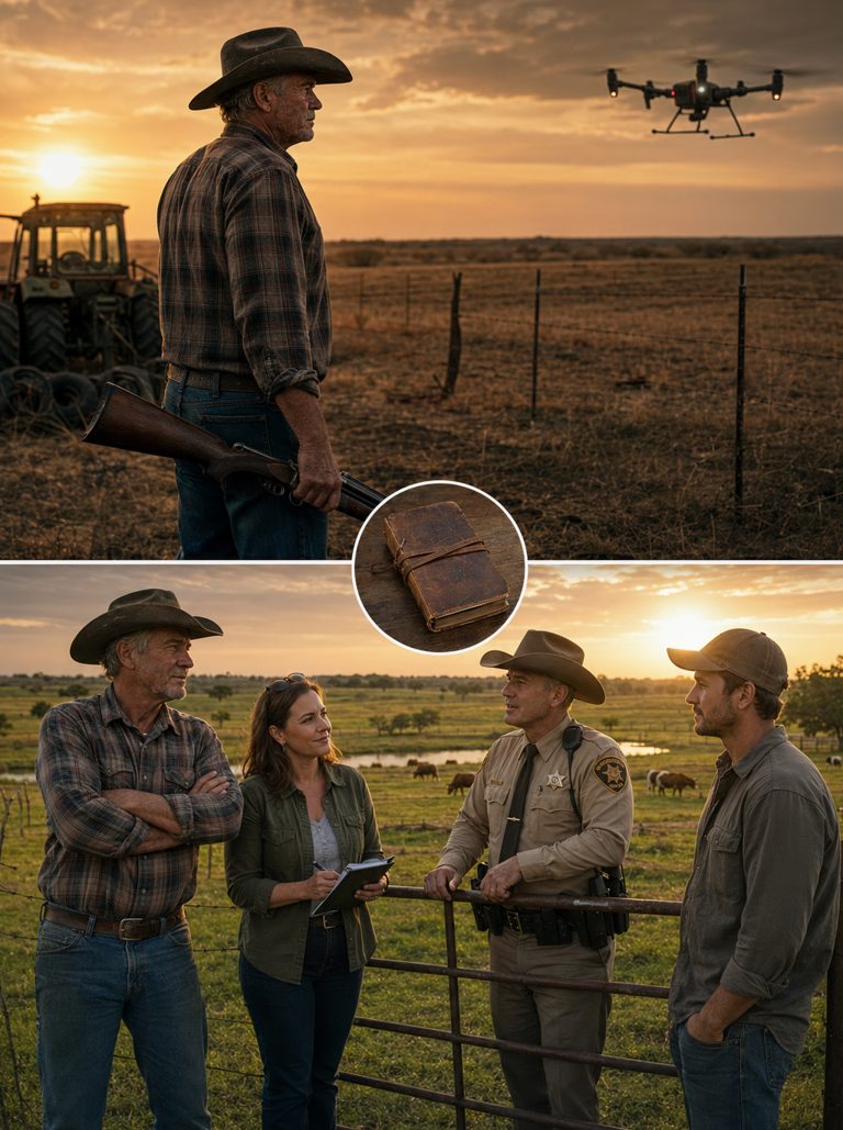 “The first time they crossed my fence, I let it slide. The second time I filmed it. The third time they brought a drone and I brought a shotgun named Eleanor.” That’s how it started — not with shouting or threats, just a man on his own land and a line someone else thought didn’t matter. They came with clipboards and smiles, fake complaints and forged documents. They tried to buy what I wouldn’t sell. Then they tried to poison what they couldn’t buy. They didn’t know I’d been documenting everything for months. My grandfather’s land wasn’t for sale, and my patience had a limit.